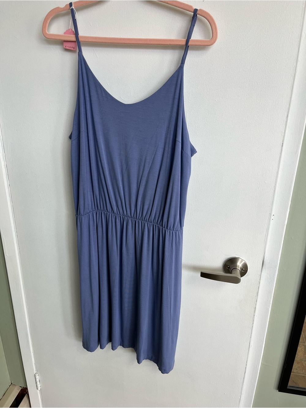 GAP Dusty Blue Spaghetti Strap Slip Dress